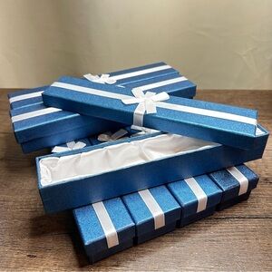 Luxurious Blue and White Gift Boxes